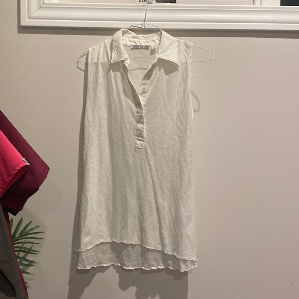 Vacation white tunic